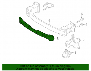 Volvo C40 22-24 Front Bumper Absorber