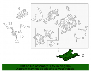 Lower inverter bracket for Kia Sorento 21-25 HEV, PHEV