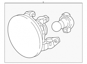 Left fog light for Chevrolet Spark 16-22