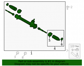 Toyota Prius C 12-19 steering rack for R15