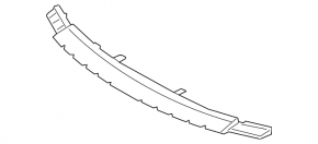 Lower front bumper reinforcement for BMW 8 Series G15 G16 2020-25 840i, M850i, with M-type, bumper support, Without M-type, bumper support, Without M8, bumper support