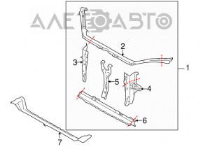Front Bumper Bracket Lower Subaru Forester 14-18 SJ