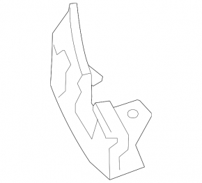 Front bumper mount left Lexus IS250 IS350 09-10