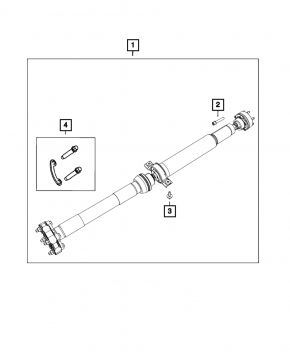 Cardan shaft cardan Jeep Grand Cherokee WK2 11-13 rear