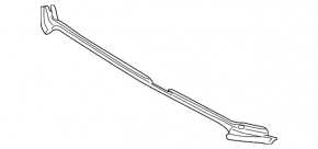 Hood seal on the radiator grille of a Toyota RAV4 06-12