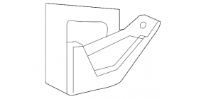 Front fender apron bracket, right Lexus GX460 10-23