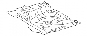Lexus CT200h 11-17 trunk tray on the body