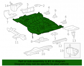 Trunk trough Lexus CT200h 11-17
