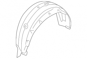 Subaru Outback 15-19 rear right fender liner