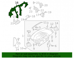 Under-torpedo pipe reinforcement VW Tiguan 09-17 rusty