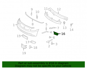 Front bumper grille left Infiniti G35 G37 4d 06-09 prerest Sport