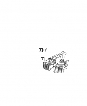 Horn assembly 2pcs Chrysler Pacifica 17-
