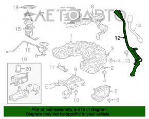 Fuel filler neck Jeep Grand Cherokee WK2 14-15 3.6