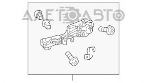 Front left door handle mechanism Lexus RX350 RX450h 16-22