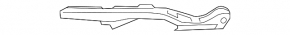 Front bumper mount left Acura ILX 13-15 prerest metal