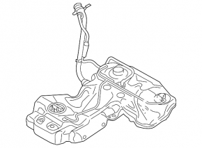 Fuel tank Audi A4 B8 13-16 rest 2.0T