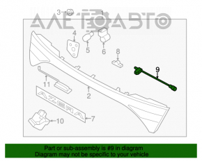 Hyundai Azera 12-17 rearview camera chip defective