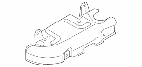 Exhaust manifold guard upper left Porsche Cayenne 958 11-17 Hybrid