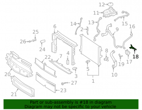 Auxiliary Cooling Pump Bracket Mercedes H247 GLA 20-23 M260 AWD 2-Piece