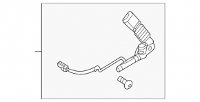 Rear left seat belt for Ford Flex 09-11 beige