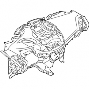 Torpedo front panel with AIRBAG Ford C-max MK2 13-17
