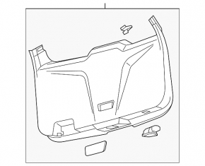 Lower tailgate trim Ford Explorer 16-19 black, scratches, missing plug