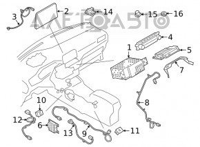 Ford Escape MK4 20-20 Radio Control Panel