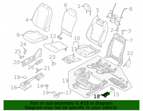 Rear left passenger seat runner trim Ford Mustang Mach-E 21-26