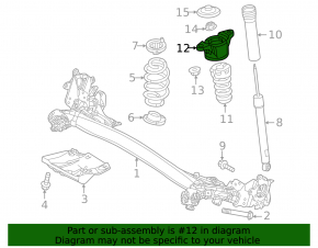 Rear left shock absorber support Mazda CX-50 23-25