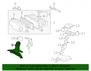 Toyota Highlander 08-10 hybrid air intake