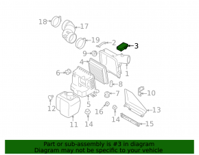 Air flow meter Subaru Outback 15-19