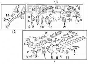 Front left quarter Chevrolet Volt 11-15