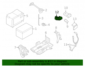 Nissan Rogue 21-24 negative battery terminal with sensor