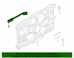 Infiniti QX50 Radiator Shroud Diffuser Wiring 19-