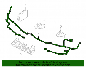 Volvo S90 17-25 Front Bumper Wiring