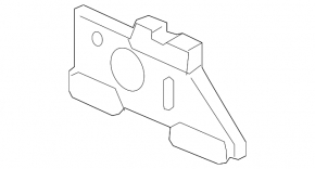 Parking sensor bracket on the lower grille of the front bumper, left, Volvo XC90 20-23