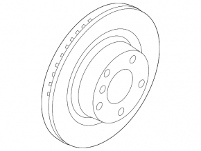 Rear left brake disc BMW 3 E90 E92 07-12 335i