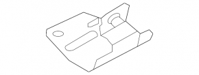 Right center fender bracket for Audi e-tron GT 22-24 rear
