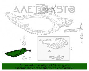 Engine guard left Toyota Highlander 20-22 3.5 FWD