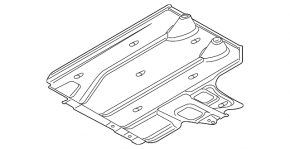 Left underbody protection for Mini Cooper Clubman R55 07-14