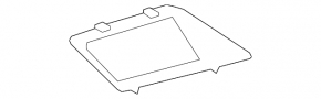 Lexus RX350 RX450h 10-15 black monitor aperture trim
