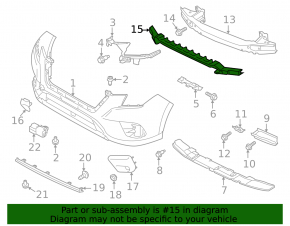 Subaru Forester 22-24 Front Bumper Absorber