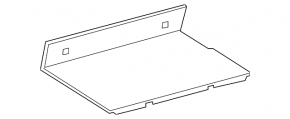 Trunk floor front part Toyota Prius 50 Prime 17-22 black