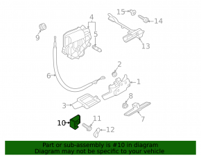 Right trunk door bumper for VW Taos 22-25 on the body