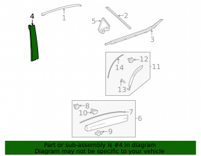Lexus NX 22-25 rear left side door trim
