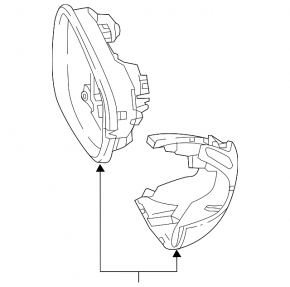 Honda Accord 18-22 right mirror housing without turn signal