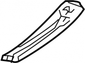 Door sill trim rear left Infiniti QX30 17- black, scratch
