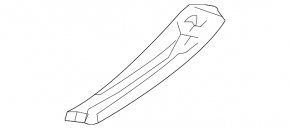 Door sill trim rear left Infiniti QX30 17- black, scratch