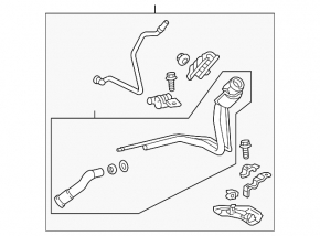 Toyota Camry v50 12-14 fuel filler neck (USA)