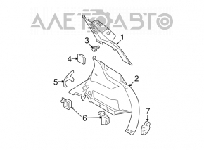 Left fender flare for Nissan Rogue 2015